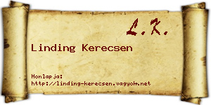 Linding Kerecsen névjegykártya